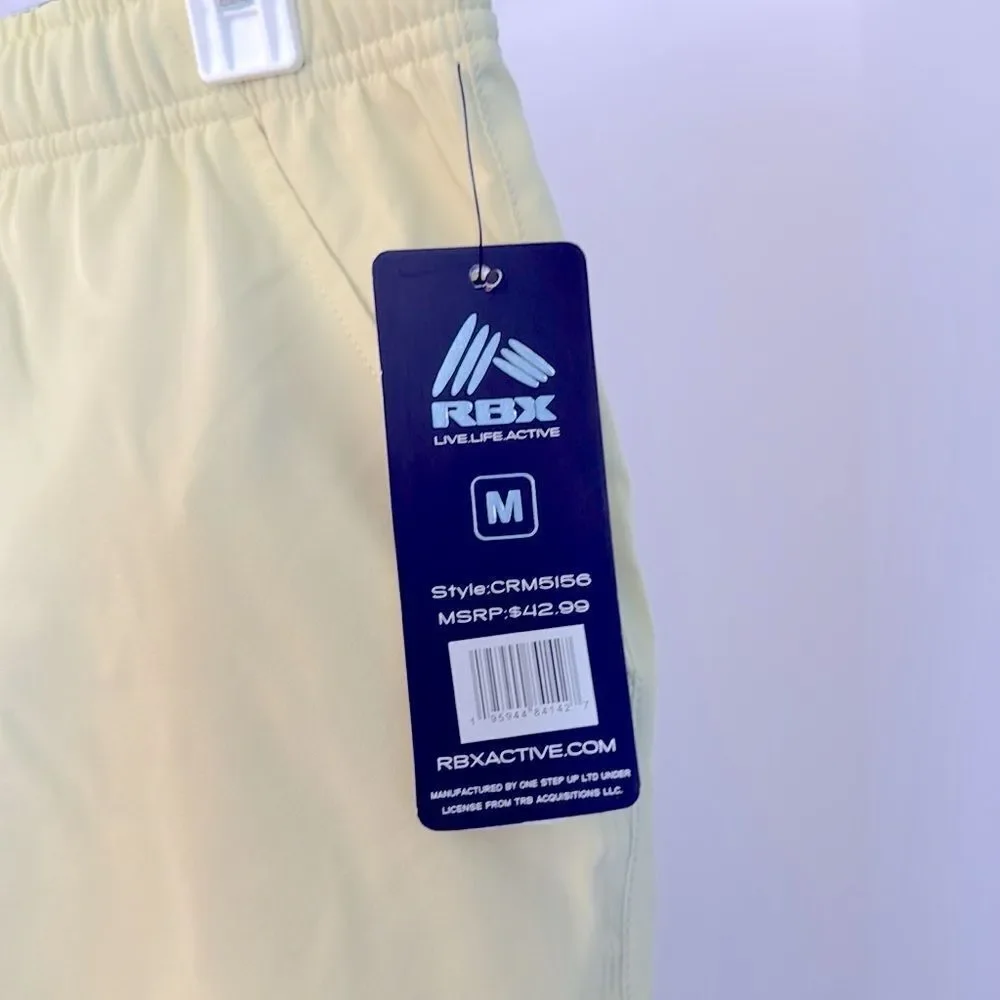 RBX  New Yellow Athletic Shorts with pockets